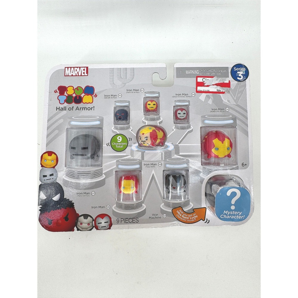 Marvel Tsum Tsum Hall of Armor Iron Man Series 3 Figure Toy Set